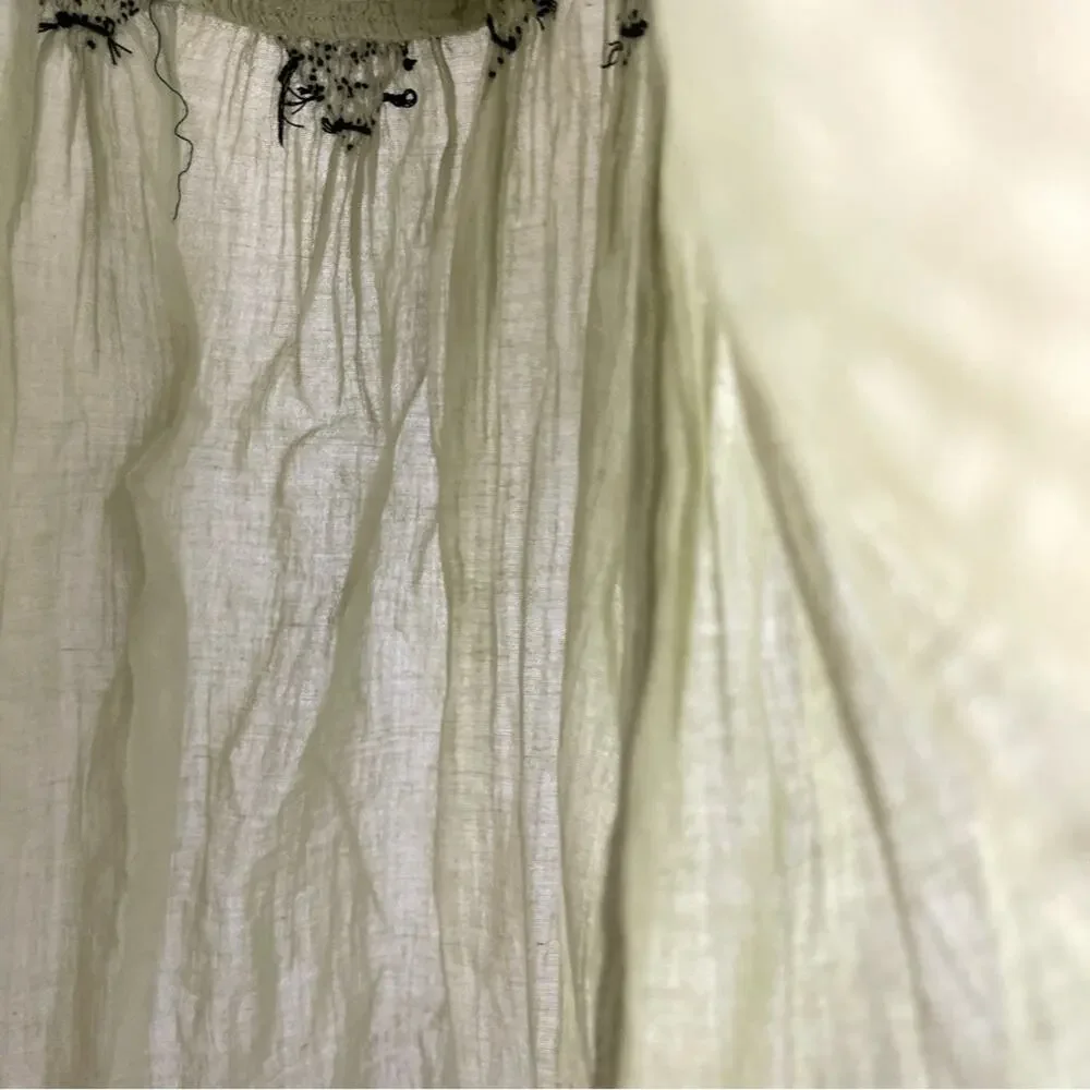 Free People Tunic Top Mini Dress Sage Combo